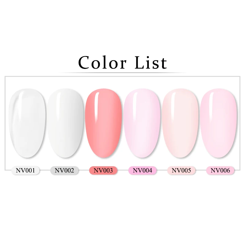5 мл гель для наращивания ногтей 6 цветов быстрое строительство поли УФ розовый