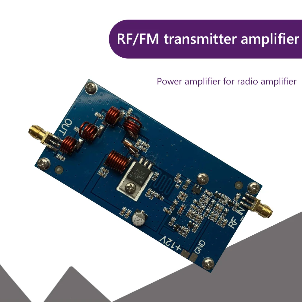 

Модуль усилителя мощности радио 87 МГц-108 МГц, усилитель радиостанции SMA 15 Вт, Плата усилителя FM-трансмиттера RF