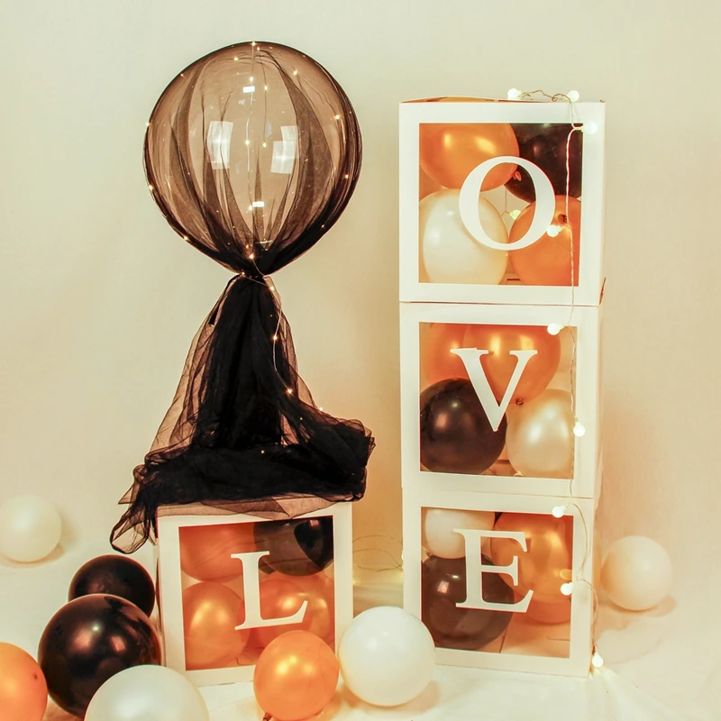 Свадебная коробка с буквами декор для вечеринки в честь рождения ребенка