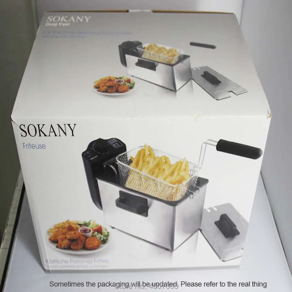 Электрический Глубокий Fryer для жарки картофеля фри машина масляной печи горячей формы для жарки куриный гриль ЕС США вилка