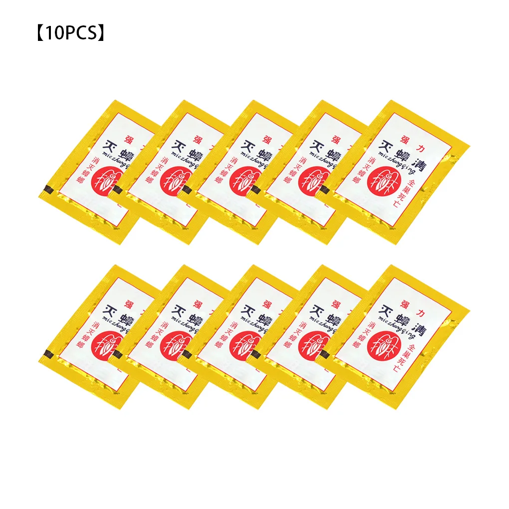 

10PCS/Set Powerful Cockroach Baits Powder Luring Roach Powder Small Package Pest Baits