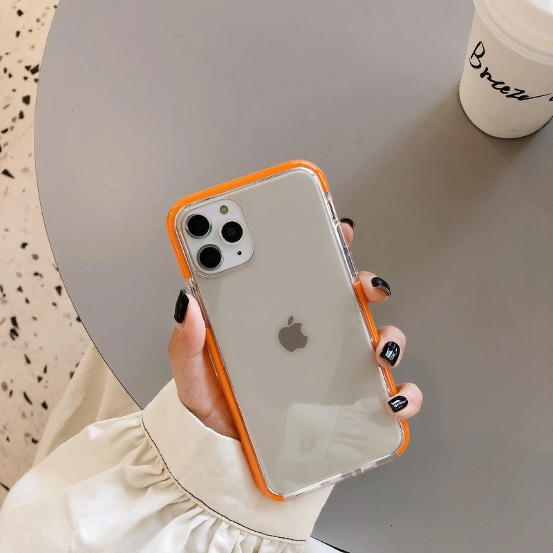 Противоударный карамельный цвет чехол для телефона для iPhone 11 11Pro Max XR XS X XS Max 7 8 6 6S Plus мягкая прозрачная задняя крышка capa - Цвет: T5