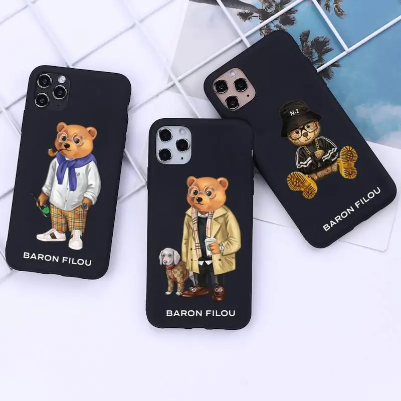 Чехол для телефона с милым медведем iphone 12 11 Pro Mini XS MAX 8 7 6 6S Plus X 5S SE 2020 XR|Бамперы| |