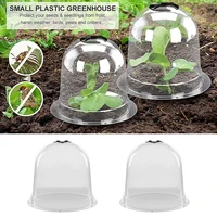 5 pcs reusable plastic small greenhouse plant protection covers protective garden dome frost guard freeze protection for plants