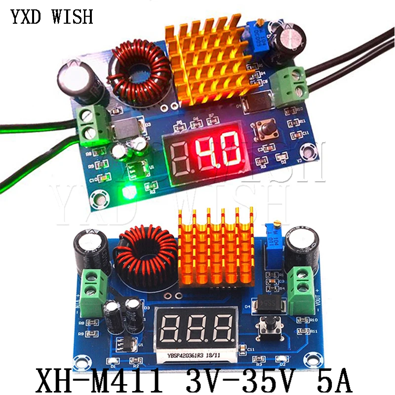 DC 3V-35V DC/DC 5V-45 с повышением до модуль цифровой вольтметр DC-DC Step Up Модуль повышающий