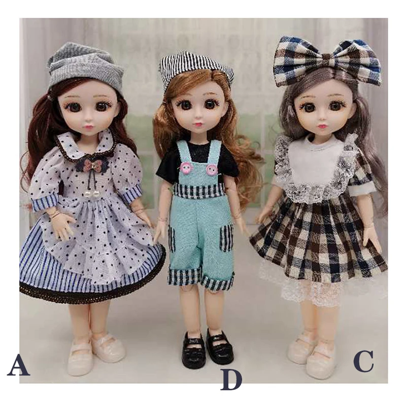 

BJD 1/6 Doll With Fashion Clothes Set Cute Big Eyes DIY Dolls for Girls Toy Gifts Various Styles And Different Makeup Dolls Toys