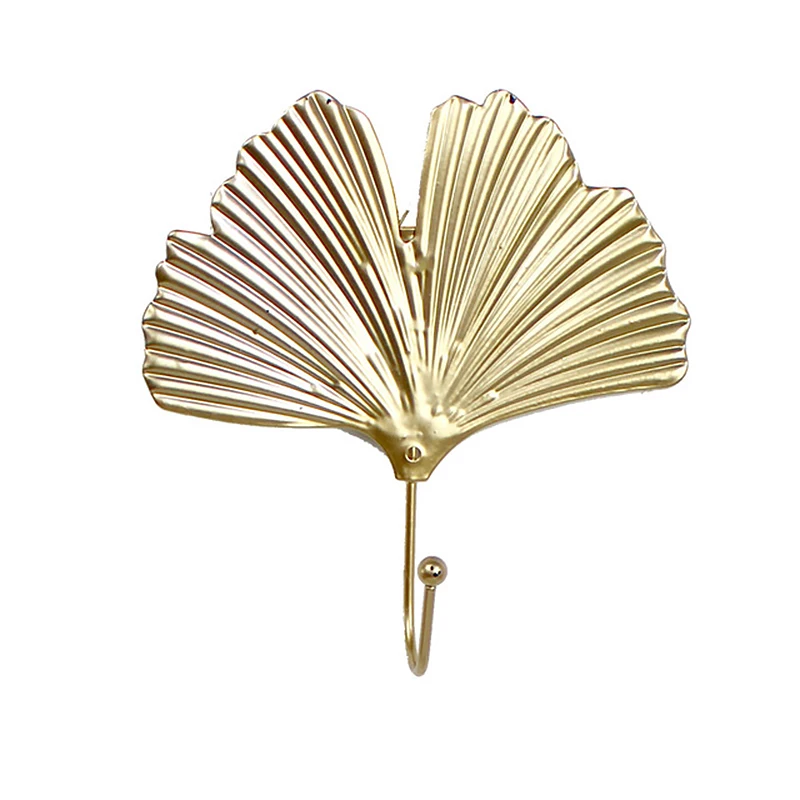 

Nordic Light Luxury Household Leaf Towel Hook Personality Creative Wall Porchway Key Wall Hanging Iron Wall Decoration