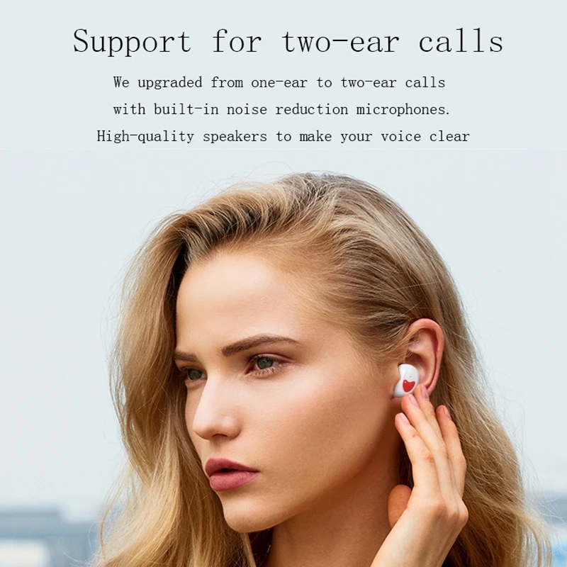 Беспроводные наушники bluetooth V5.0 HIFI 3D TWS беспроводные гарнитура с микрофоном