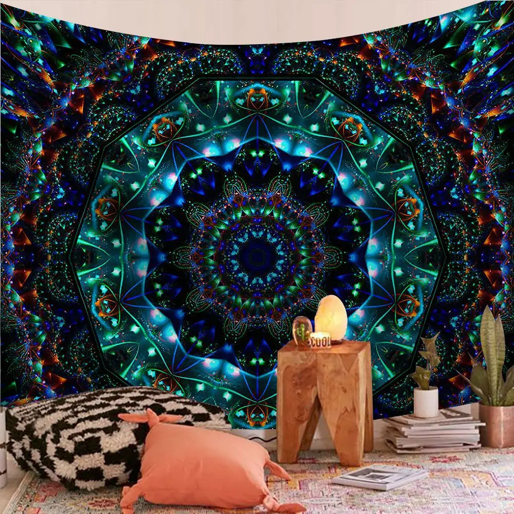 

Indische Mandala BohemianTapestry Wand Hängen Sandy Strand Werfen Handtuch Teppich Decke Camping Reise Matratze Wandteppiche Kl