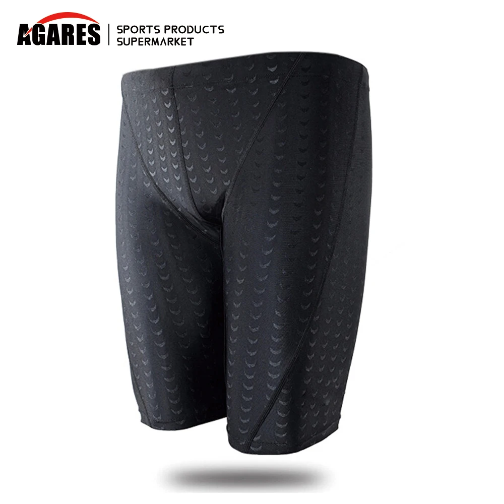 

Новинка, Мужской купальный костюм, водонепроницаемый, с квадратными носками, эластичный купальник для серфинга, пляжные плавки, короткие, к...