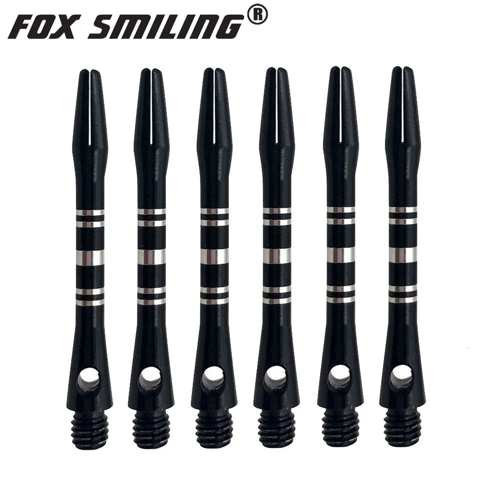 41mm shaft 6pcs Fox Smiling 35/41 мм алюминиевый дротик валы и Дротика s Перелёты комплект Dardos перо Листья аксессуары для игры в дартс набор для Дротика настольные игры - Цвет: 41mm shaft 6pcs