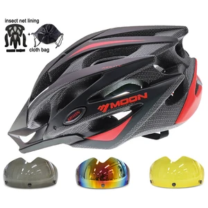 Велосипедный шлем MOON, мужской, женский, мужской, детский, Сверхлегкий велосипедный шлем, шлем для горного велосипеда, шоссейный, горный шлем, размер S, M, L, XL
