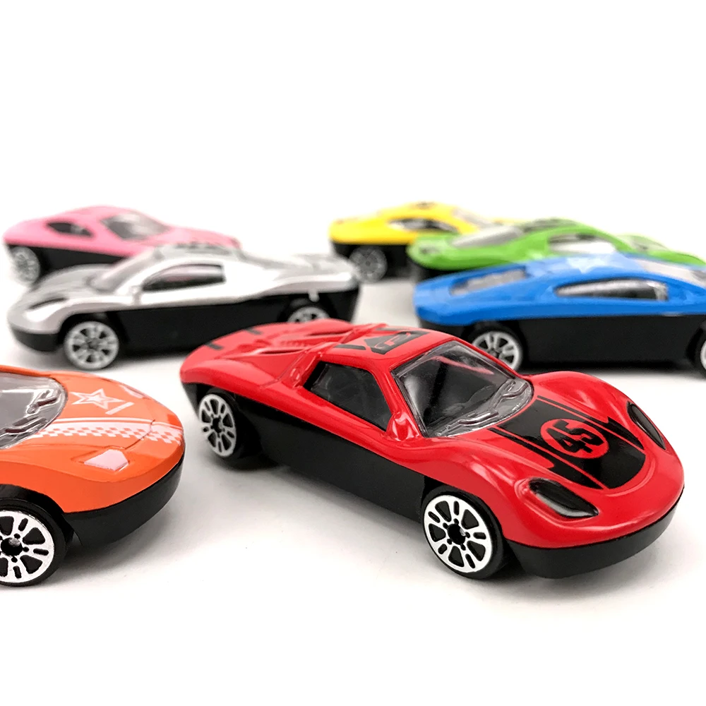 6 шт. 1:64 весы модели гоночных автомобилей из сплава игрушки смешанные цвета