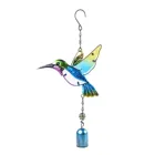 Музыкальные колокольчики Hummingbird, витражные колокольчики с железом для Колибри, лучший подарок, украшение для улицы и помещения, для двора и сада, новинка 2021