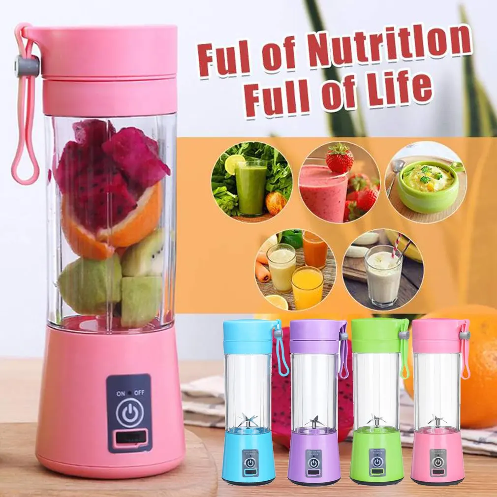 

EZSOZOPortable Blender USB миксер, электрическая соковыжималка, блендер для смузи, мини-комбайн для продуктов, персональный блендер, чашка, блендер для ...