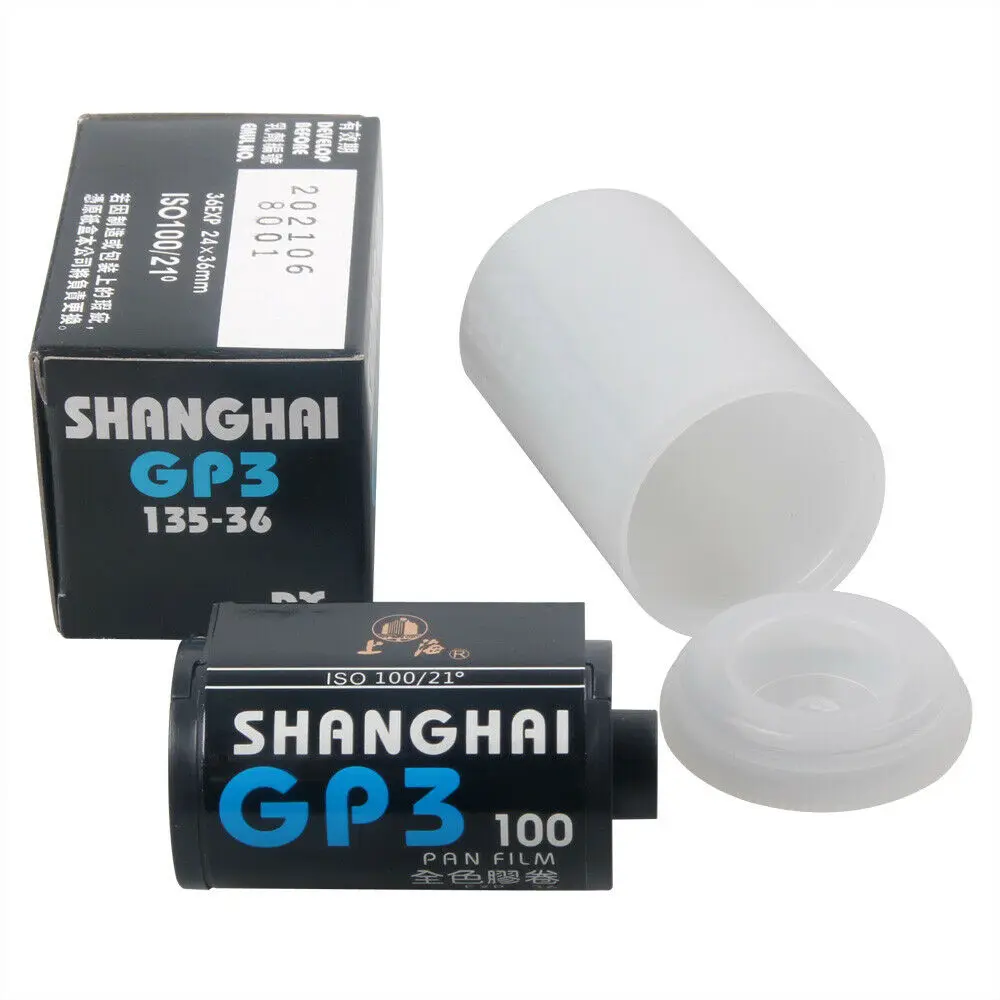 20x Shanghai GP3 135 120 черный и белый B & W ISO 100 рулонная пленка отрицательный 6x4 5 6x6