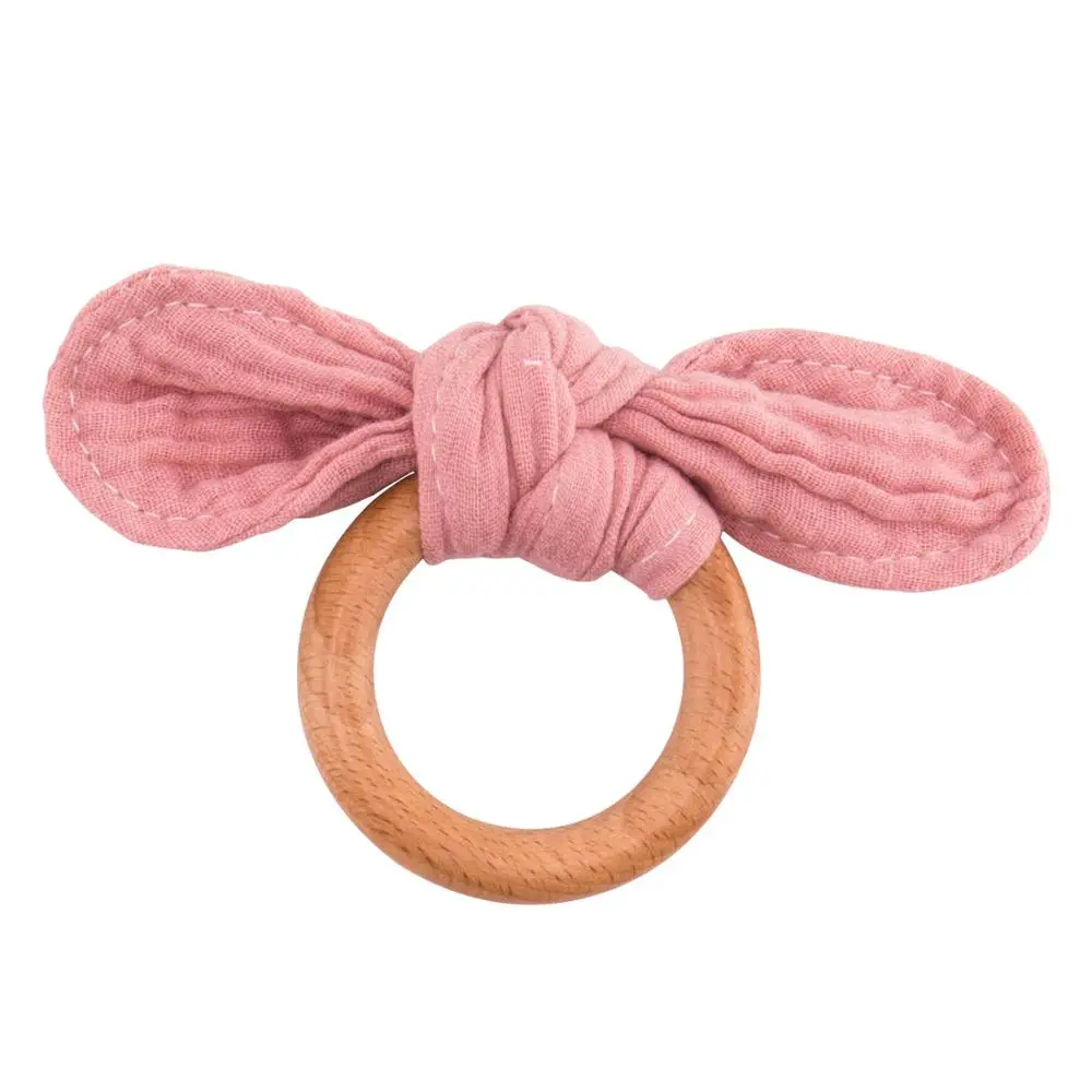 

1pcs Cute Baby Boys Girls Pacifier Personalized Clip Wood Holder For Nipples Cotton Nipple Chain 6Colors Available