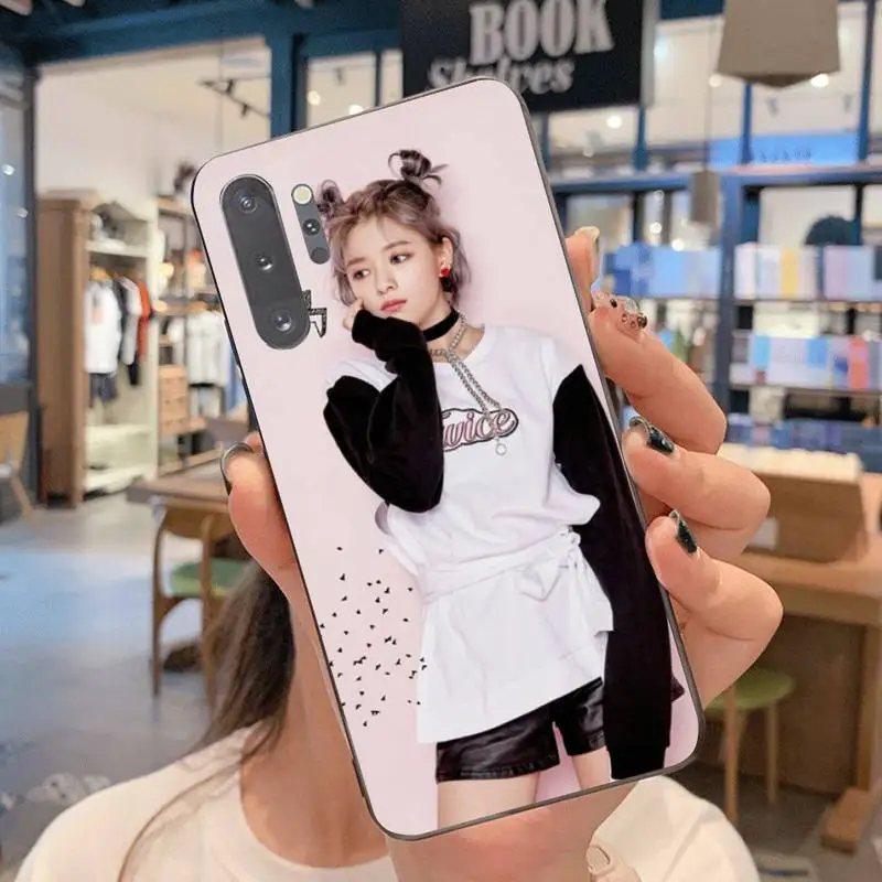 

PENGHUWAN Twice Knock Kpop Black TPU Soft Phone Case For Samsung Note 7 8 9 10 Lite Plus Galaxy J7 J8 J6 Plus 2018 Prime
