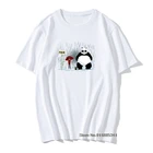 Ранма футболка мужской Harajuku футболка Camiseta Повседневное, футболка с рисунком панда; Большие Размеры горячая Распродажа юмористический 100% хлопковые футболки