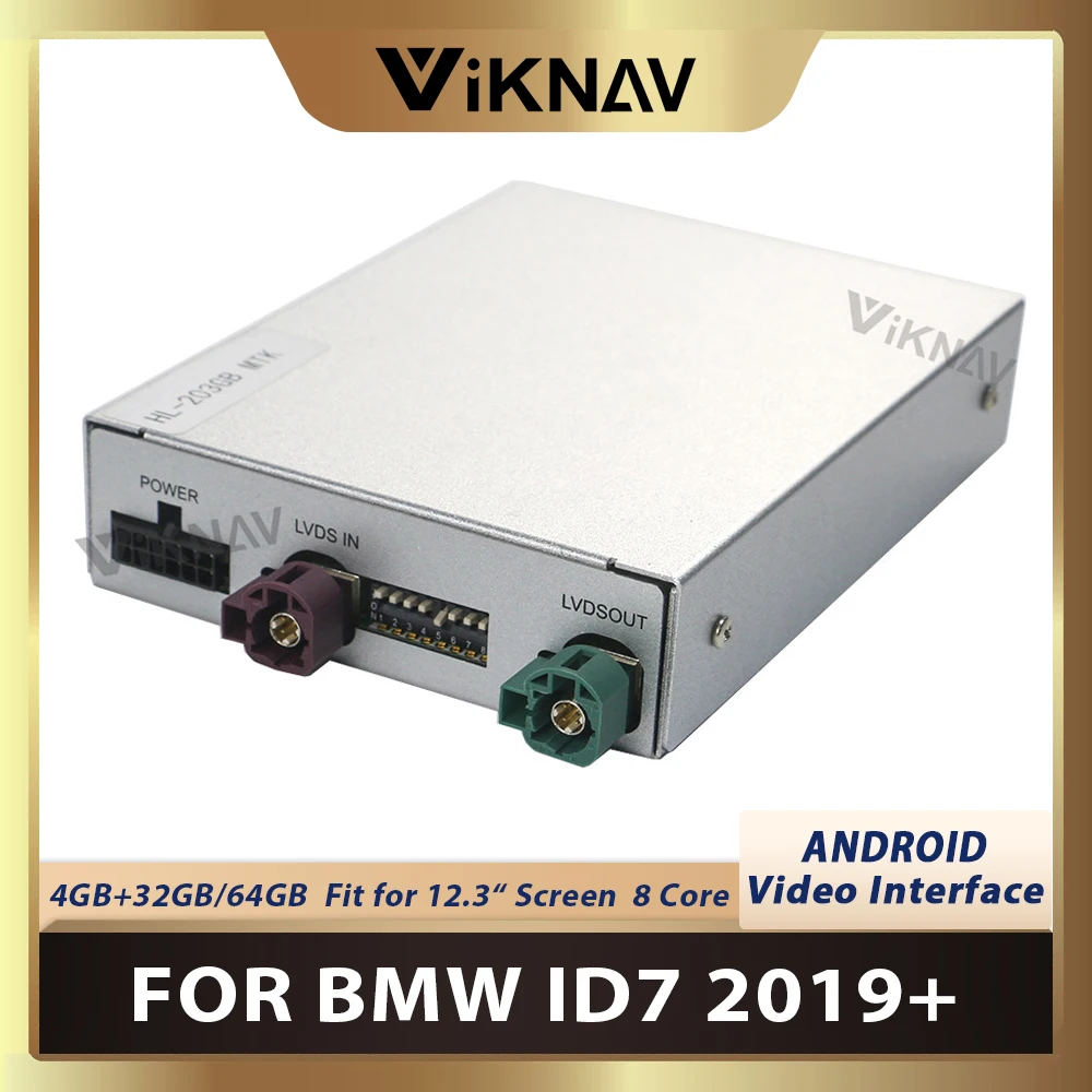 

Car Multimedia GPS Navigation Auto Android System Video Interface Box For-BMW ID7 2019+ Wifi BT