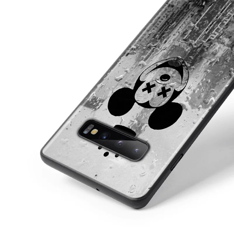 Disney Cartoon Animation Lovely Mickey Mouse For Samsung Galaxy S21 S20 FE Ultra S10 Lite S9 S8 Plus S7 5G Soft Black Phone Case
