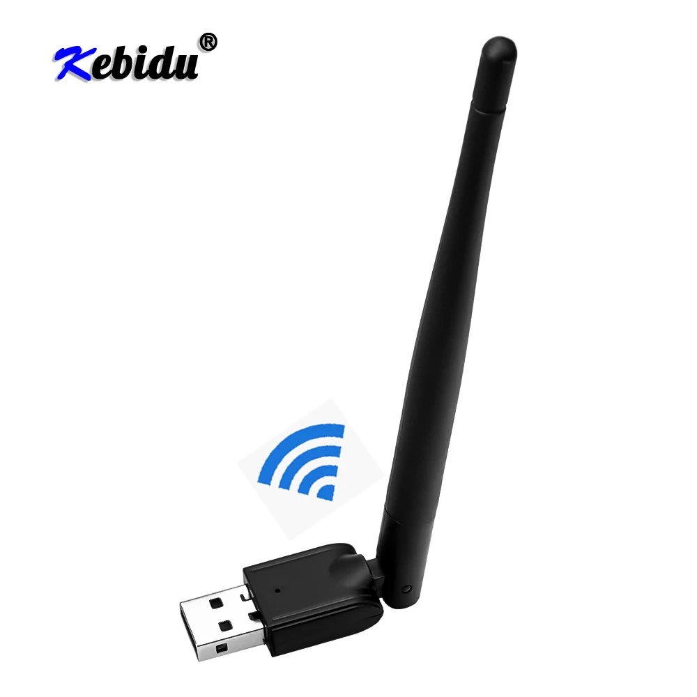 

Беспроводная сетевая карта Kebidu, 150 Мбит/с, мини USB 2,0, Wi-Fi адаптер, антенна, ПК, LAN Wi-Fi приемник, ключ 802,11 B/g/n, Бесплатный драйвер