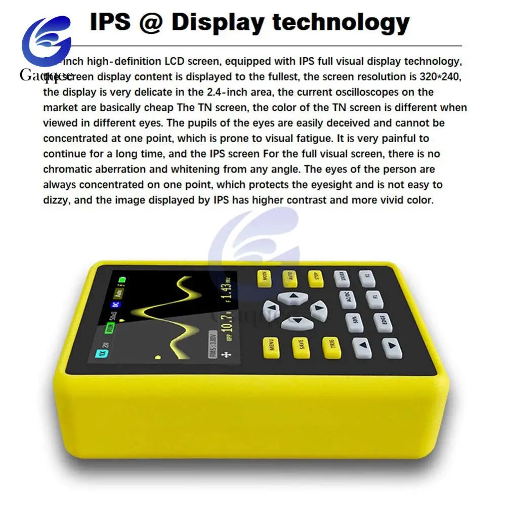 

5012H 2.4-inch Screen Digital Oscilloscope 500MS/s Sampling Rate 100MHz Analog Bandwidth Support Waveform Storage