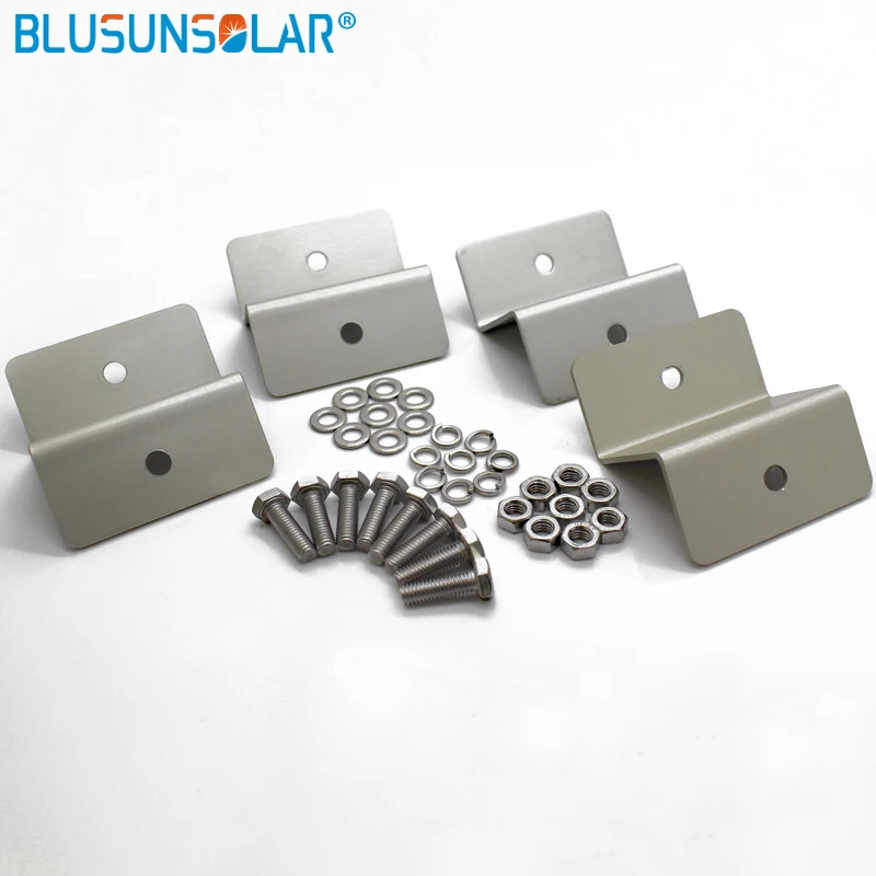 50 компл./лот Горячая продажа Z тип солнечный кронштейн 100% алюминиевая панель