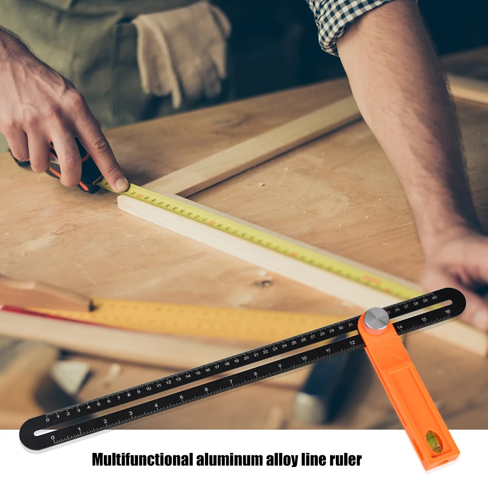 Wooden Marking Gauge Protractor Angle Rulers Gauges Tri Square Sliding T-Bevel with Bubble Handle Level Measuring Tools | Инструменты