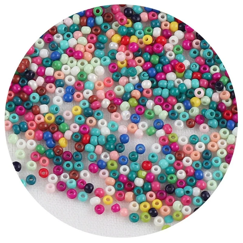

1000pcs 2mm High Quality Glass Rice Beads DIY Jewelry Bracelet Decoration Accessories Beads for Jewelry Making Round Beads