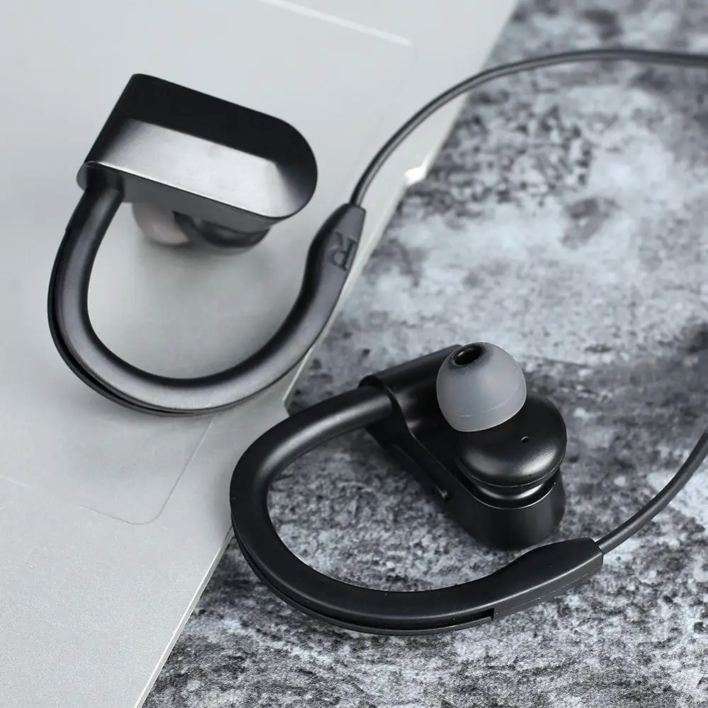 Bluetooth 4 1 наушники с ушным крючком Беспроводные спортивные черные беспроводные
