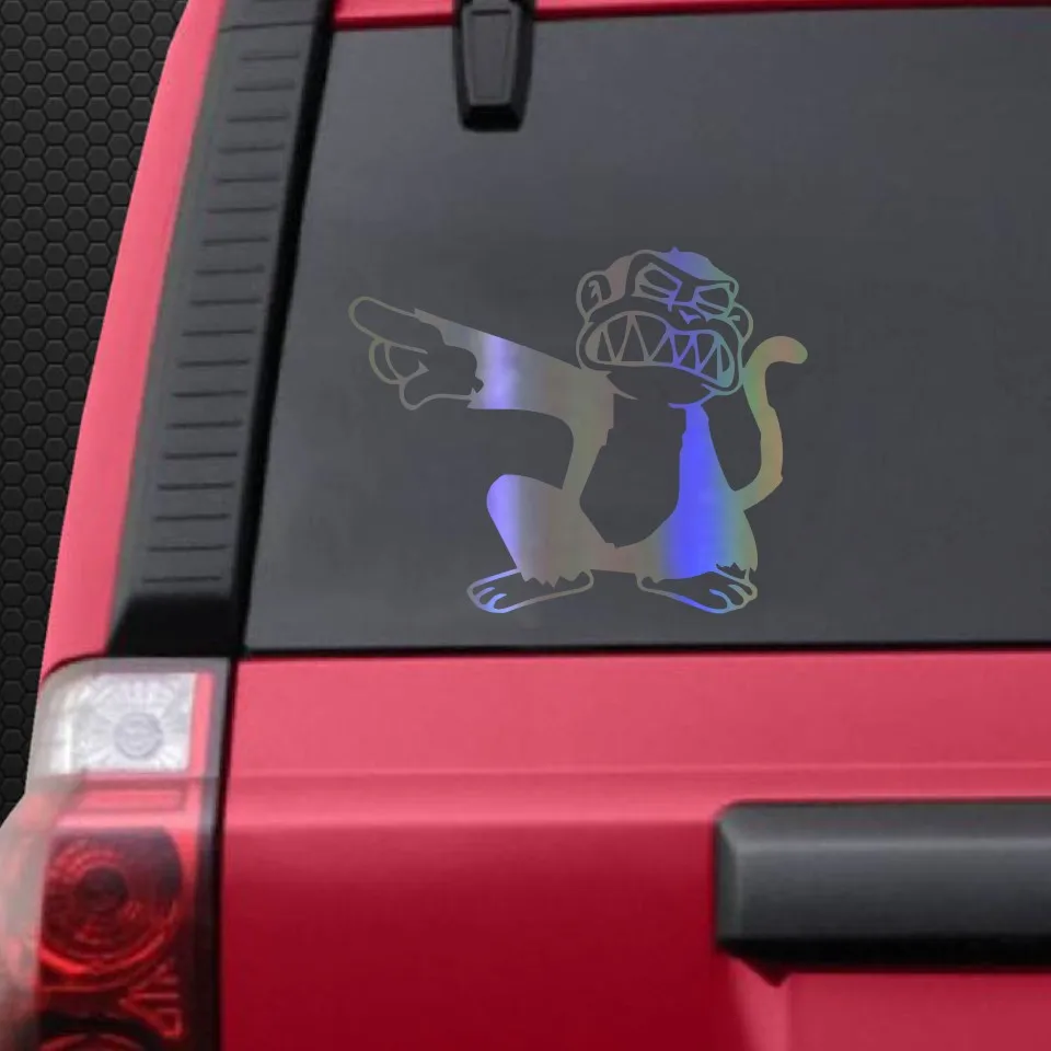 13*16 5 см автомобильный стикер Angry Money бампер наклейки Стайлинг автомобиля