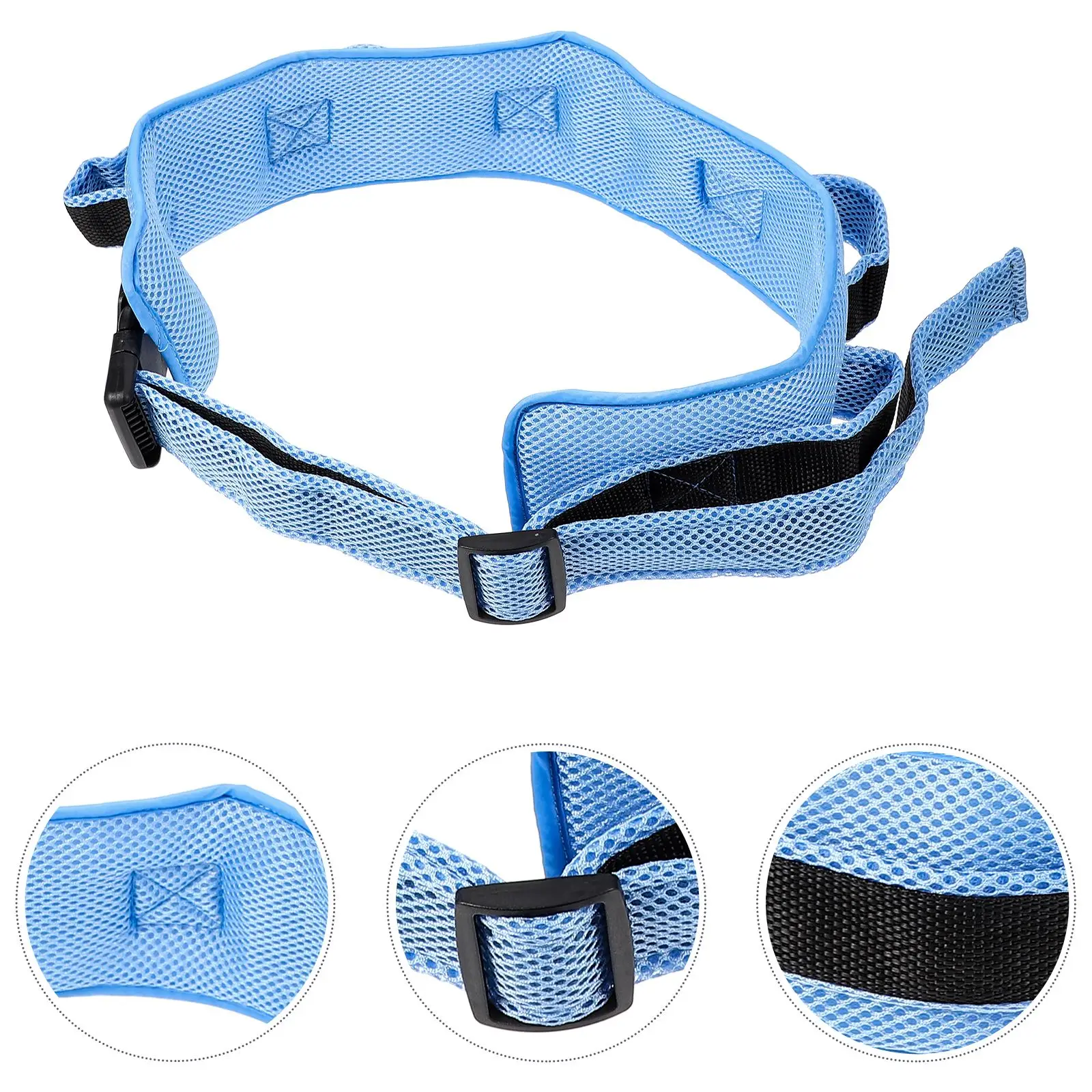 

1Pc Elder Walking Belt Walk Learning Belt Anti-Drop Safety Waist Belt (Sky-blue)