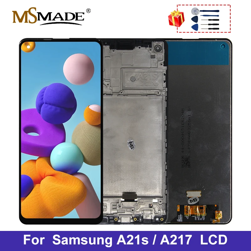 Оригинальный дисплей 6 5 дюйма для Samsung Galaxy A21S LCD A217F SM A217 с сенсорным экраном и