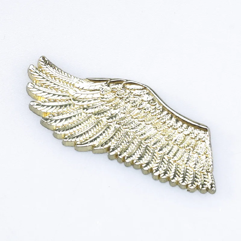 

Golden Angle Wing DIY Metal Badge Suitable For ZP Kerosene Oil Lighter Decor Handmade DIY Accessory Smoking Gadgets For Man Gift