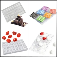 shenhon 5 types candy plastic mould polycarbonate chocolate mold kitchen bakeware easter eggs confectionery baking tray