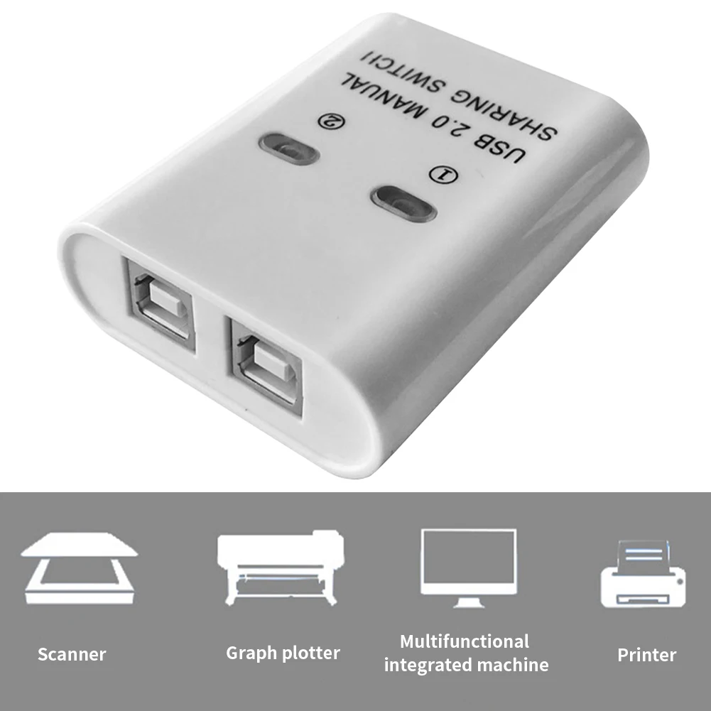

USB Printer Hub Manual Splitter Converter Stable Transmission Plug And Play Strong Chip Full Drive Free