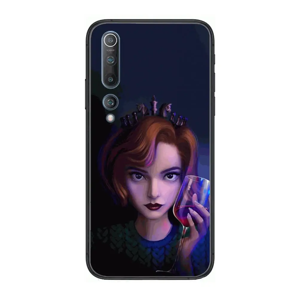 

The Queen's Gambit Chess Phone Case For xiaomi mi11 5g 10 liti Ultra 9Pro SE 3 8 Note Anime Black Cover Silicone Back Pretty tp