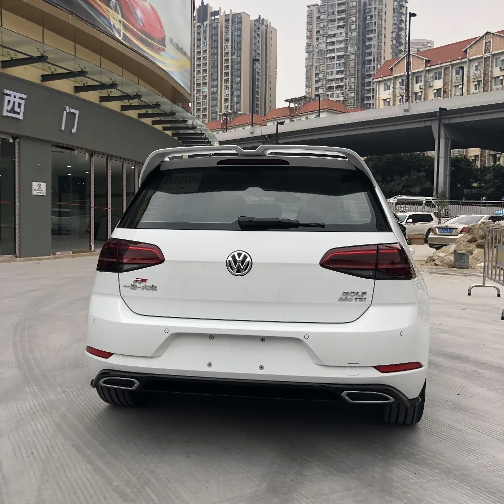 Спойлер для Volkswagen GOLF 7 MK7 2014 2018 mk7.5 golf G ti gtd R АБС пластик заднее крыло автомобиля