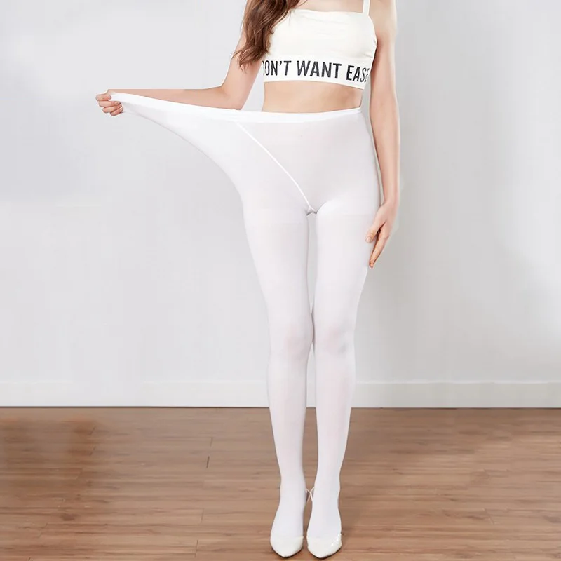 Женские цветные колготы Nylons облегающие колготки для балета белые черные размера