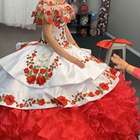 high end red ball gown quinceanera dresses with cape crost back sweet 16 dress vestidos de 15 a%c3%b1os sweetheart