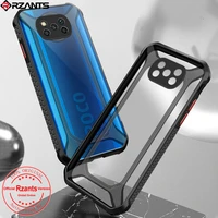 rzants for xiaomi poco x3 nfc poco x3 pro case beetle unicorn airbag pumper shockproof casing transparent phone shell soft cover