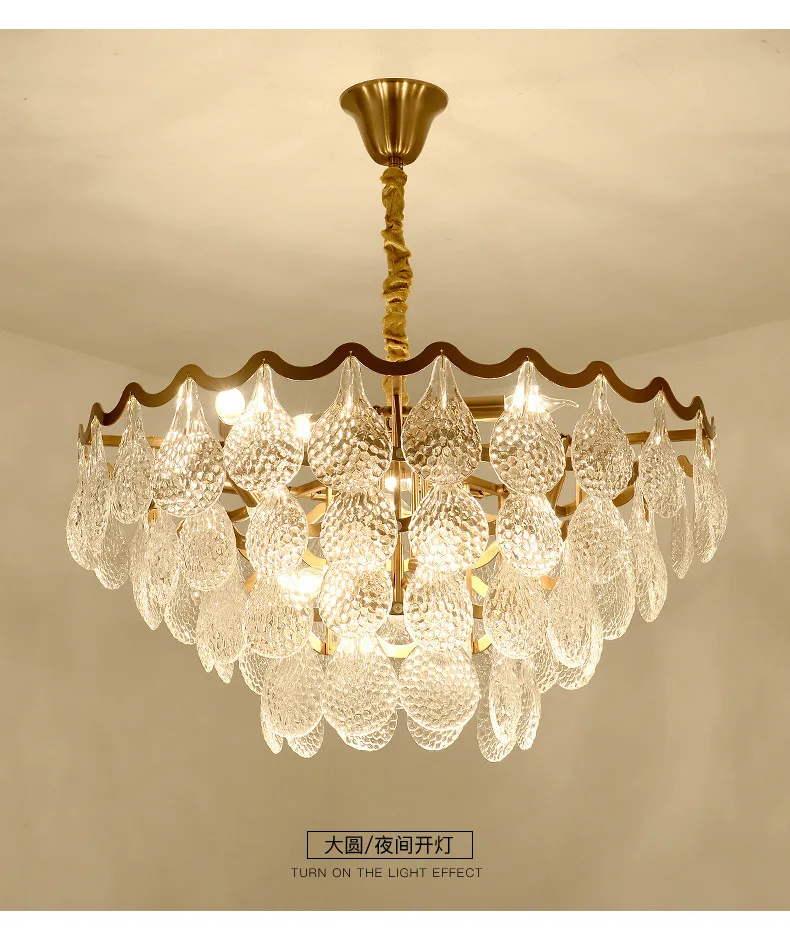 

New Nordic style chandelier, simple modern wrought iron living room lamp, creative personality lamp