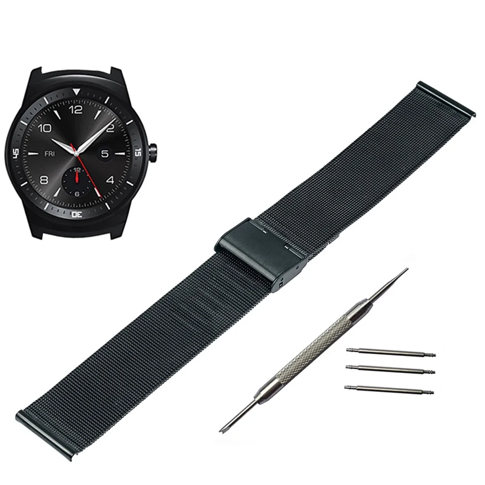 

Ремешок для часов LG G W100 R W110 Urbane W150, 22 мм, из нержавеющей стали