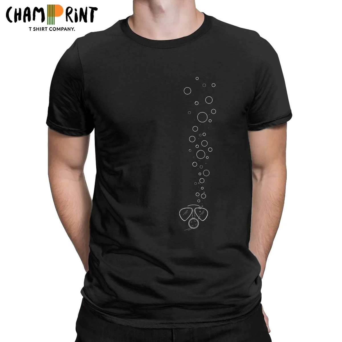 

Мужская хлопковая футболка с коротким рукавом и круглым вырезом, размеры до 5XL