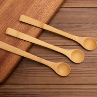 long handle honey stirring spoons natural bamboo spoon teaspoon kitchenware