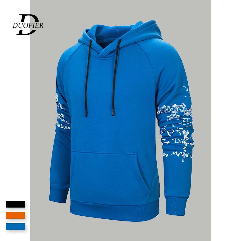 Мужские толстовки из флиса однотонная одежда на осень с принтом Мода Для мужчин s
