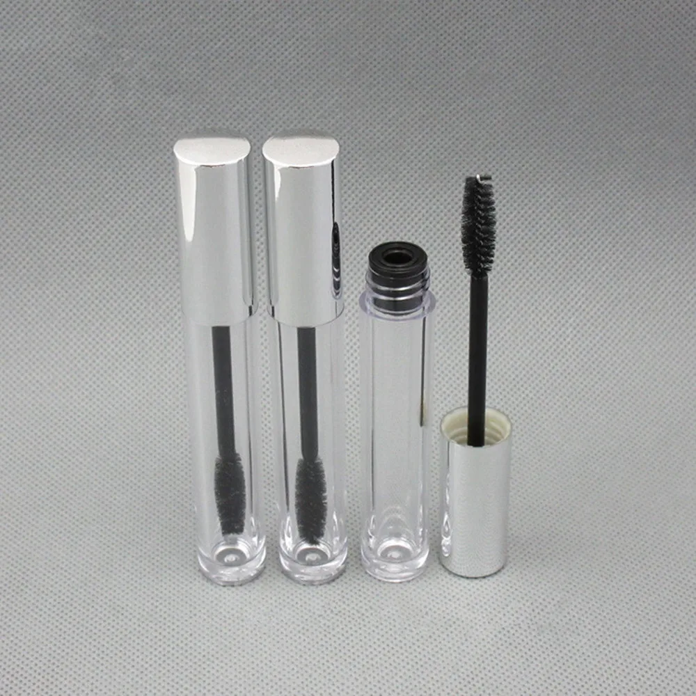

10ps 6ml Empty Black Mascara Container Bottle Tube with Brush Lipgloss Eyeliner Make Up Cream Container Applicator Reuse Bottle