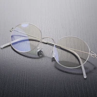 screwless eyewear prescription eyeglasses frame women round myopia optical denmark korean glasses frame men titanium spectacles