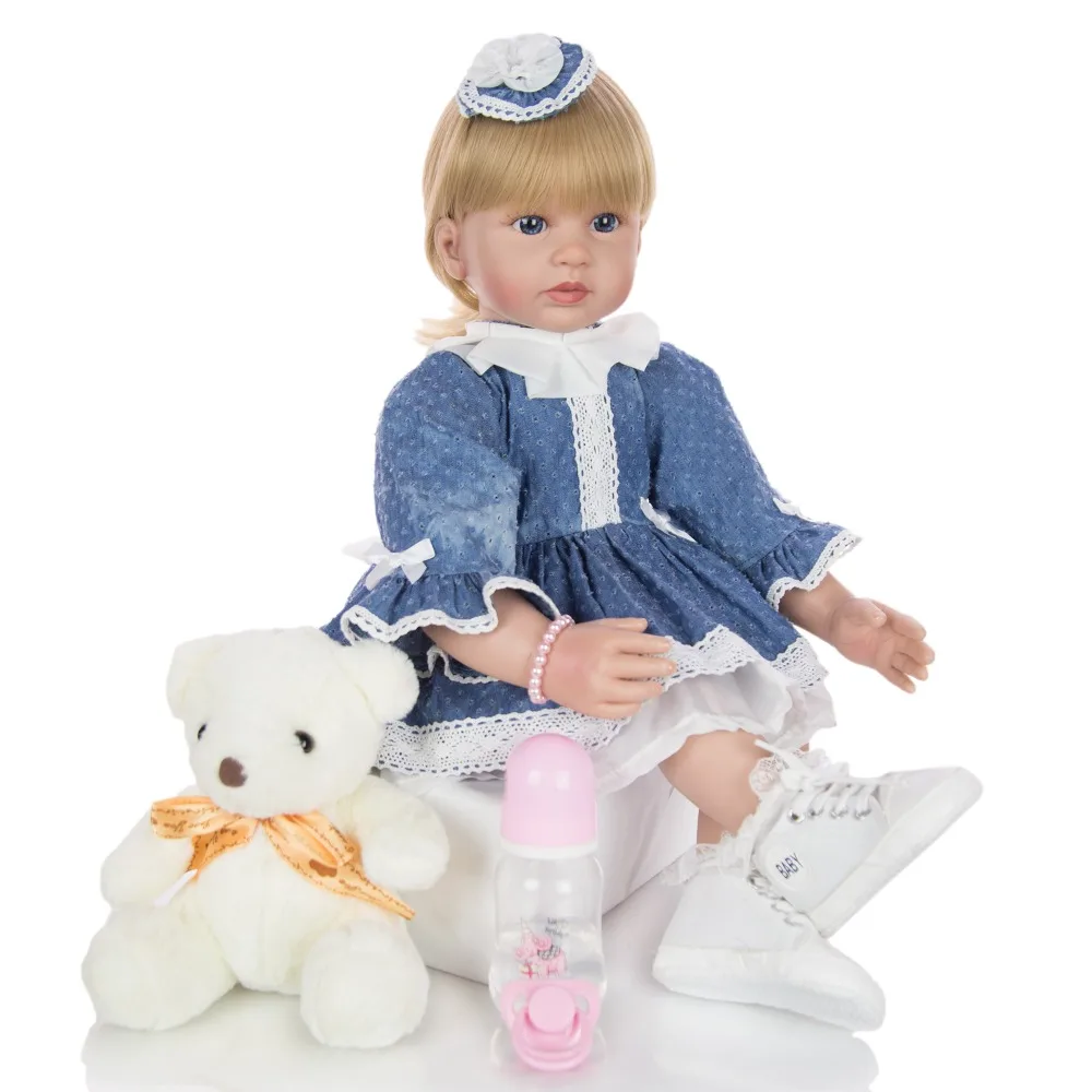 

KEIUMI, 24 дюйма, элегантная принцесса, блондинка, девочка, младенец, кукла, 60 см, мягкая виниловая ткань, живое тело, малыш, новорожденный, игрушк...